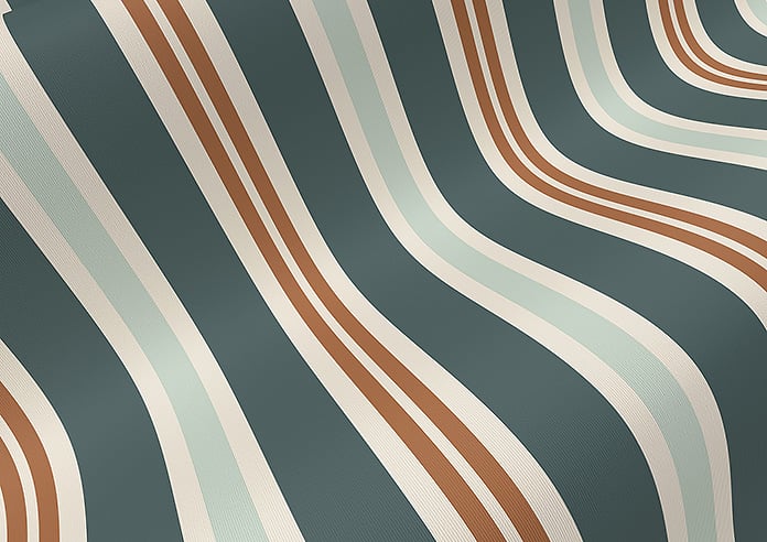 The British Stripe Co. Charles, Teignbridge No.1 - Roller Blind - Image 4